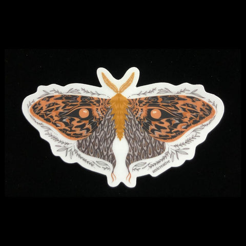 Golden Moth Clear Sticker