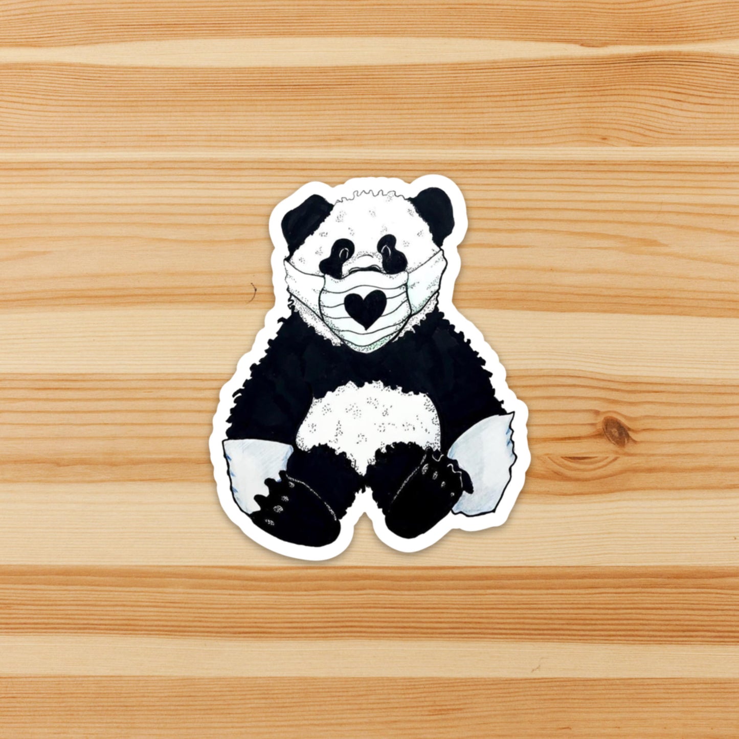 Panda-Mic Panda Sticker