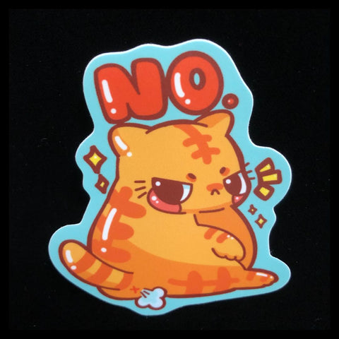 Grumpy No Cat Sticker