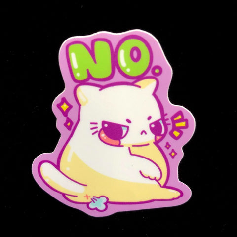 Grumpy No Cat Sticker