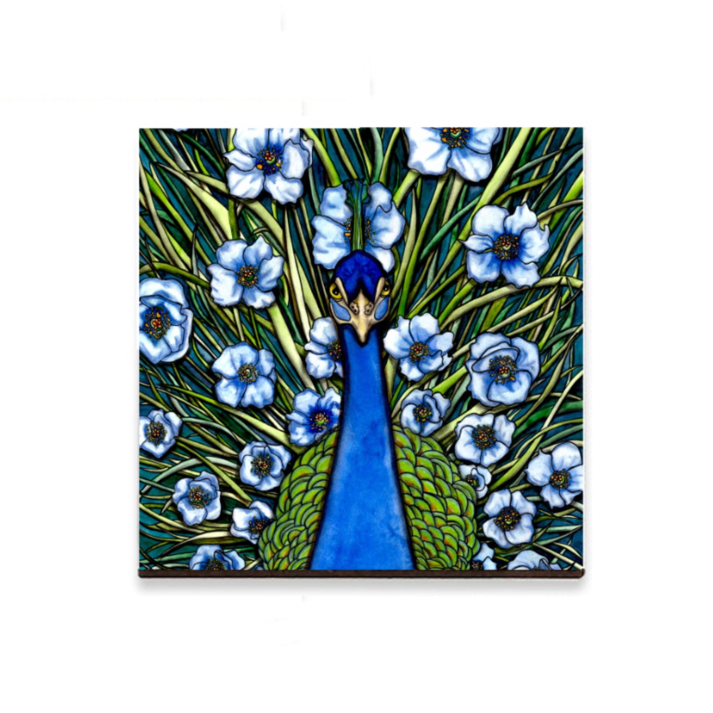 Peacock Grande Fleur Magnet