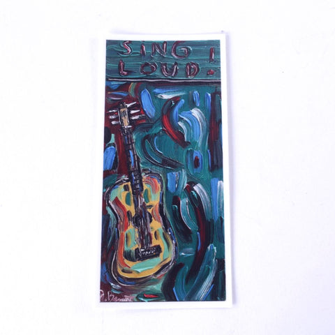 Sing Loud - Abstract Guitar Sticker