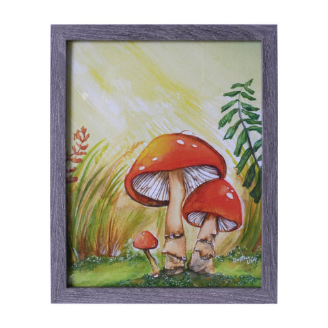 Mushroom Garden - framed print