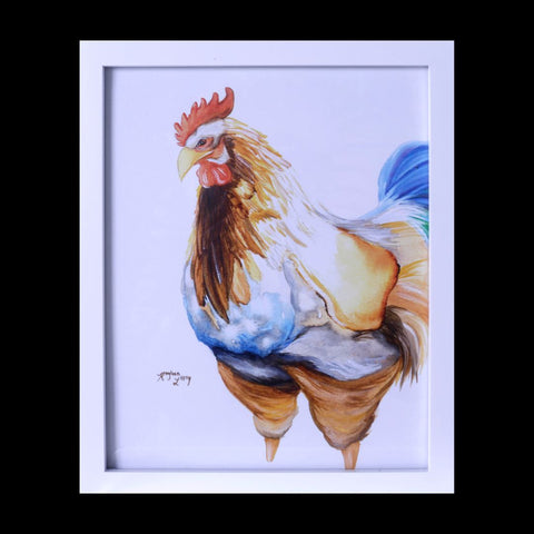 Mr. Rooster - framed print