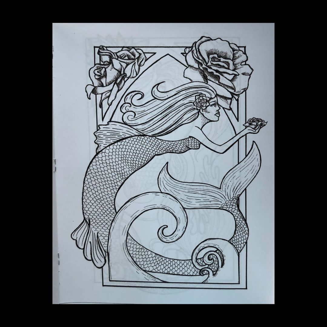 Merry Mermaid coloring book