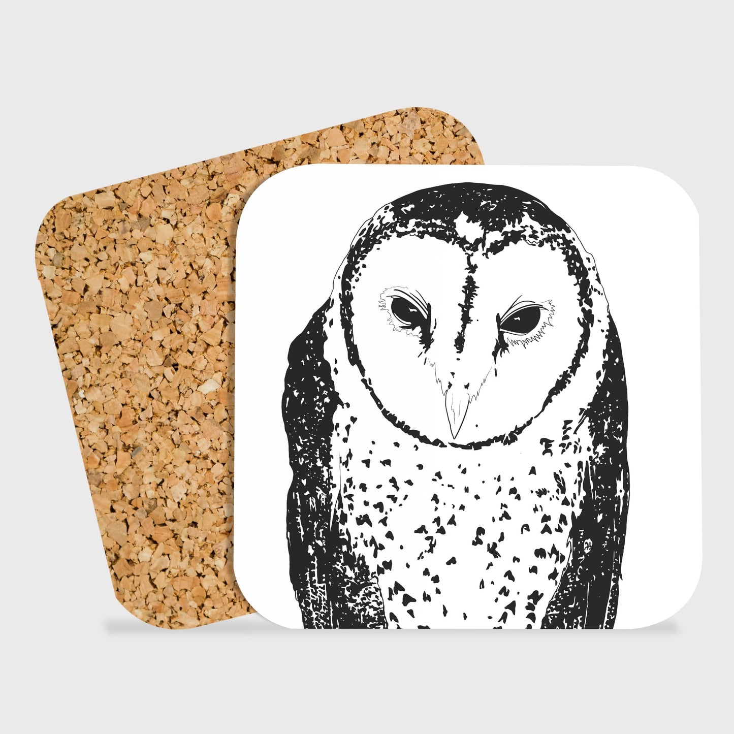 Spotted Barn Owl Coaster