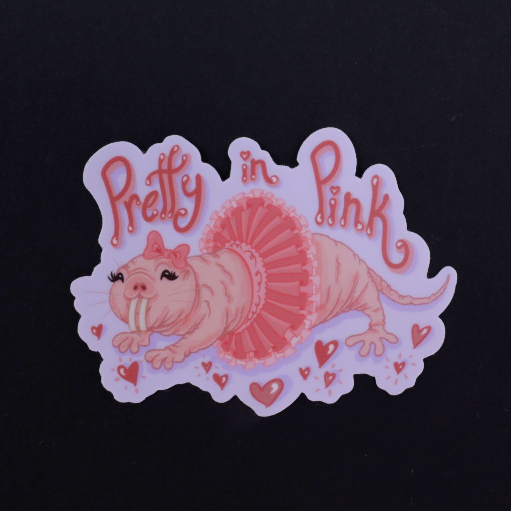 Naked Mole Rat in a Tutu Sticker