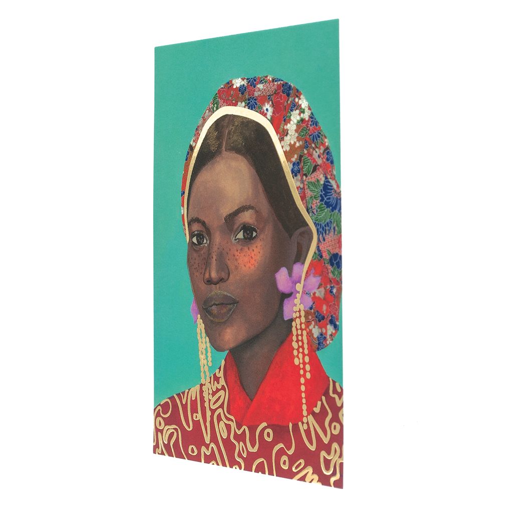 Gold Foil Art Card Portrait 9