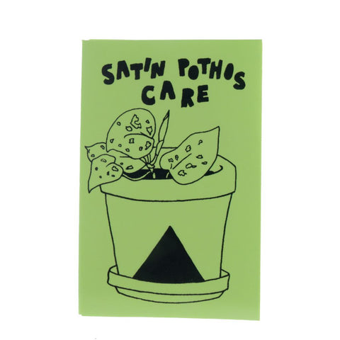 House Plant Care Mini Zine - Satin Pothos