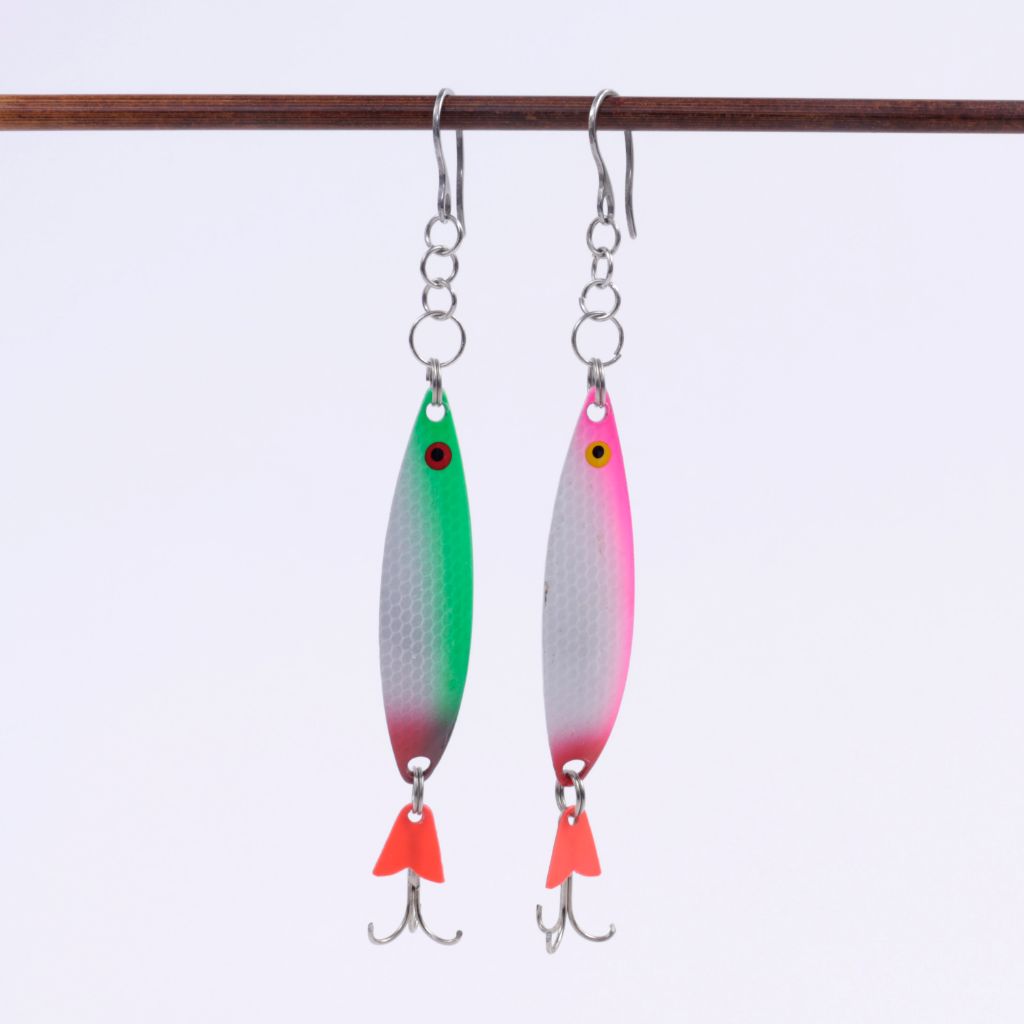 Vintage Fishing Lure Dangle Earrings – Gallery Boom
