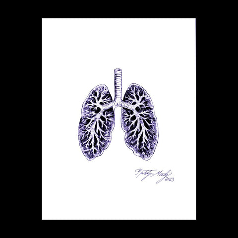 White Lungs Print 11" x 8.5"