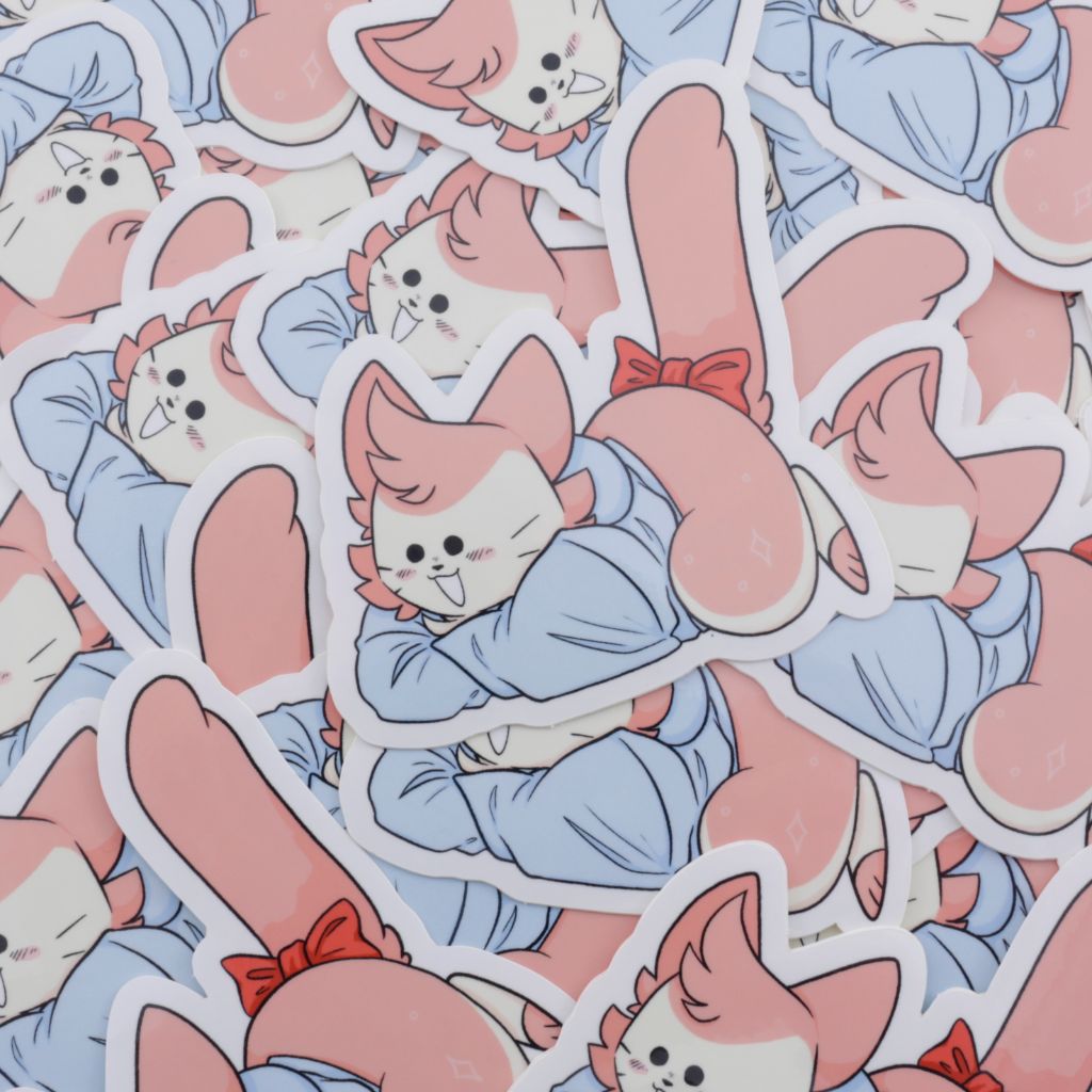 Spoon - Happy Cat Sticker - Large