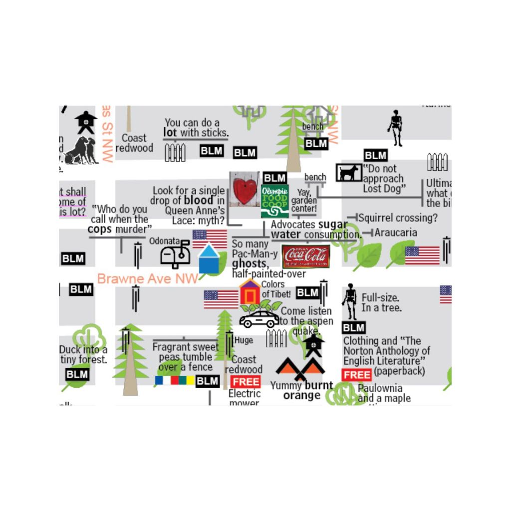 Psychogeographic Walking Map (NW Neighborhoods)