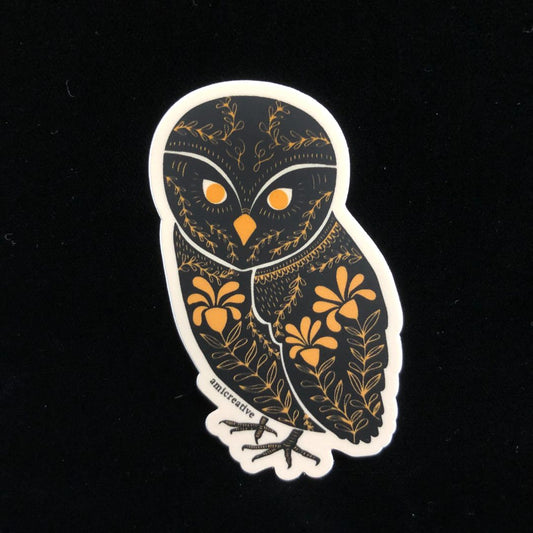 Owl Dark Omens Sticker