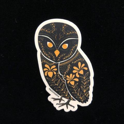 Owl Dark Omens Sticker