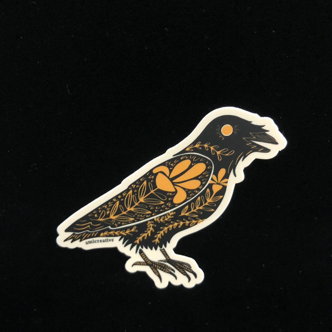 Raven Dark Omens Sticker