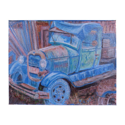 Blue Truck - Original Acrylic on Canvas