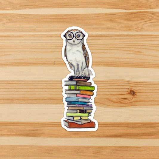 Book Learned Owl Sticker