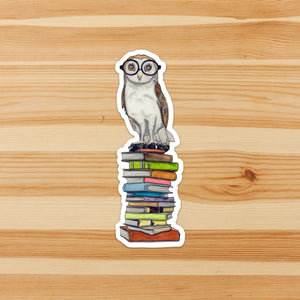 Book Learned Owl Sticker