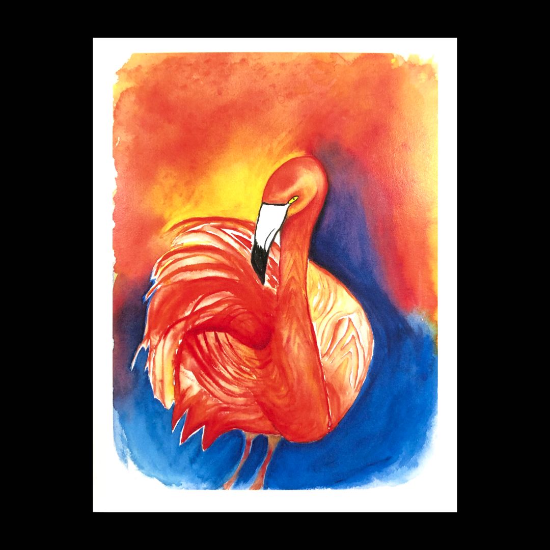 Flamingo Greeting Card