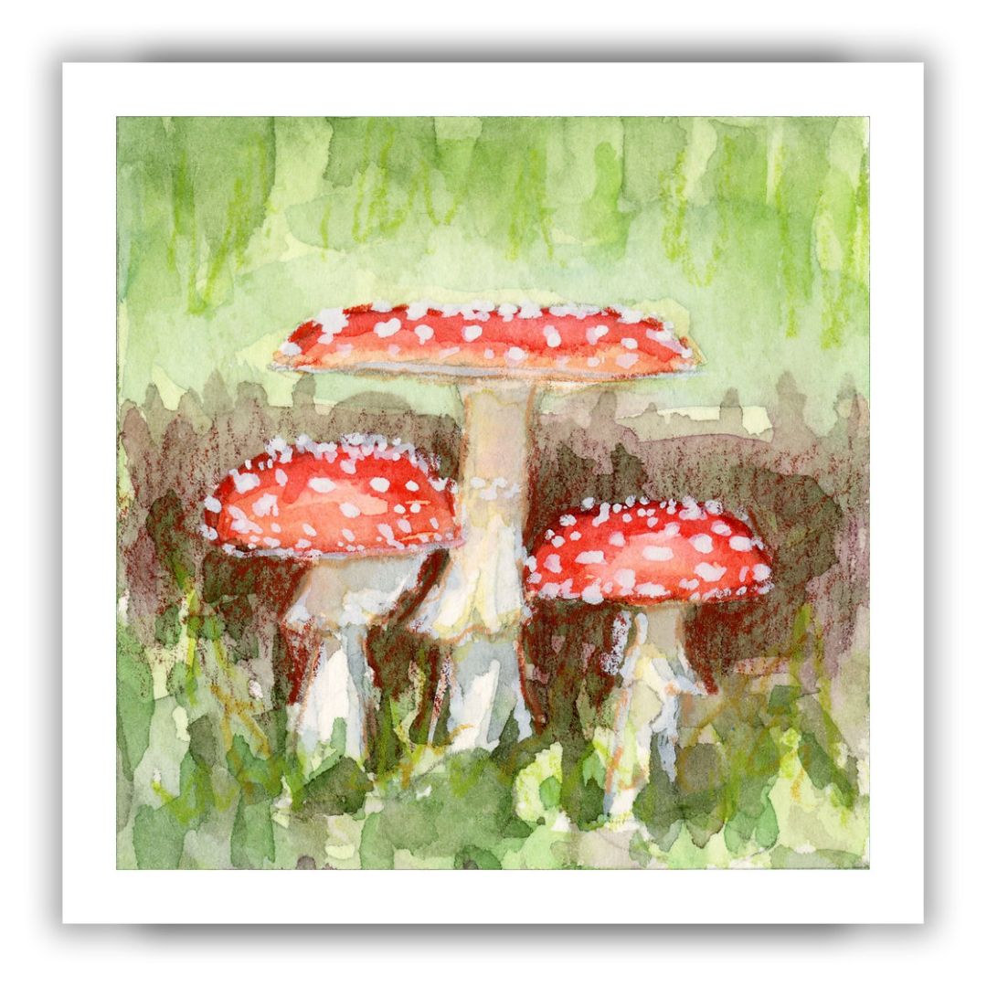 Fly Agaric Mushroom Print