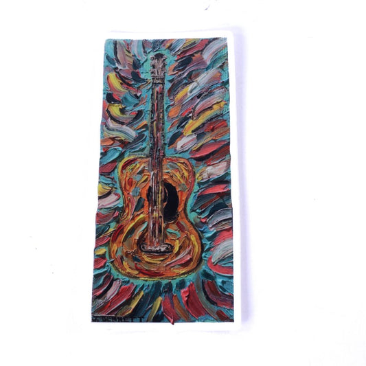 Folk Yeah - Abstract Guitar Sticker