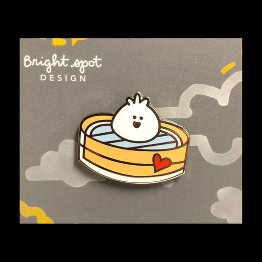 Delighted Dumpling Enamel Pin