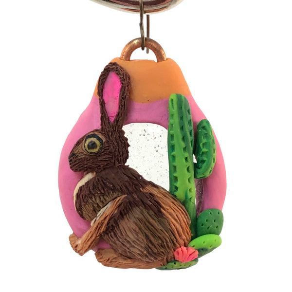 Miniature Polymer Clay Ornament - Rabbit