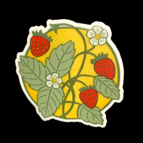 Summertime Strawberry Sticker