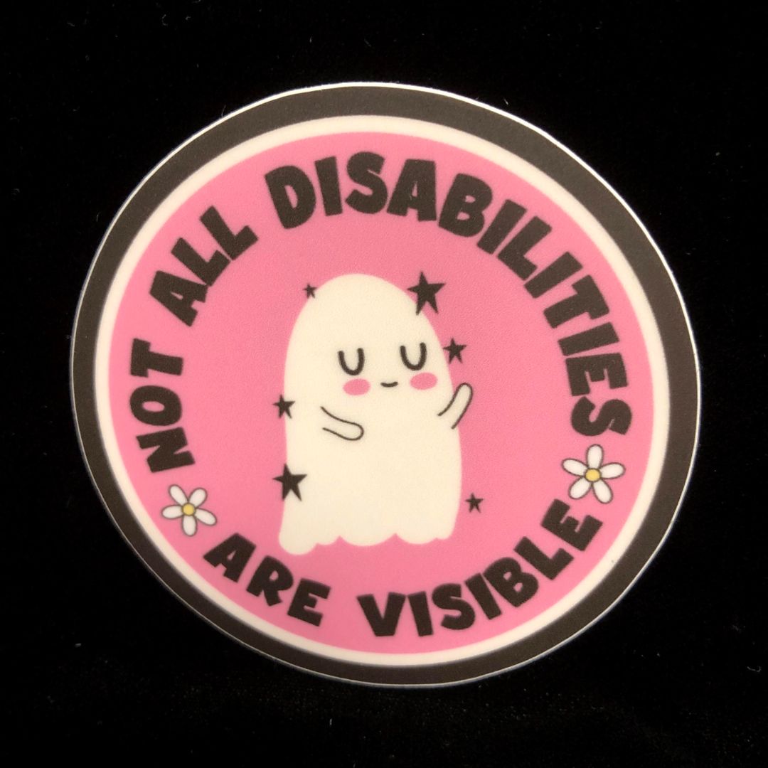 Invisible Disabilities Ghost Sticker