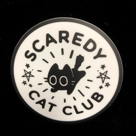 Scaredy Cat Club Sticker