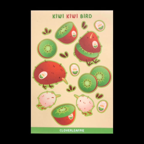 Kiwi Bird Sticker Sheet