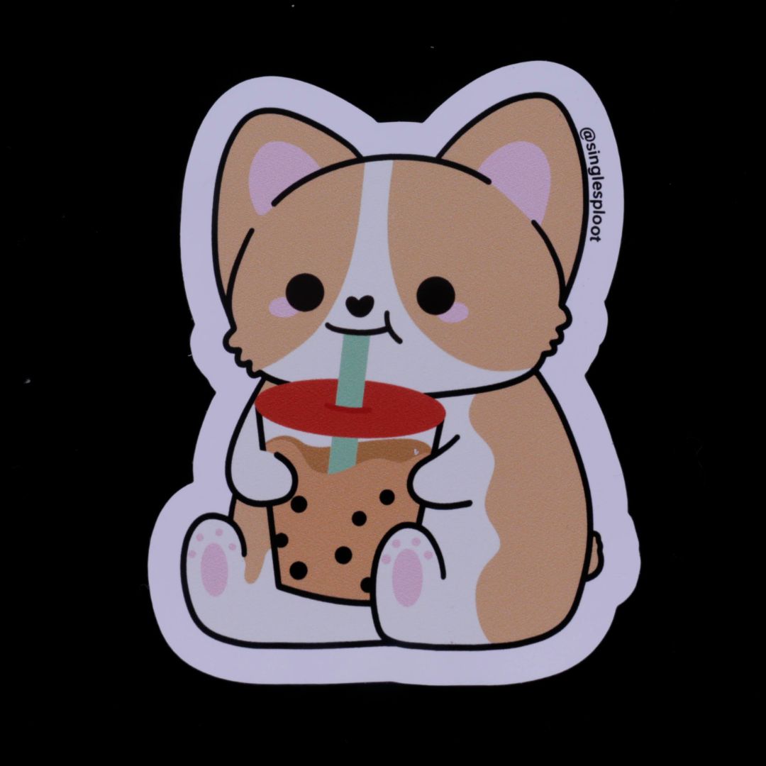 Chunky Boba Corgi Magnet