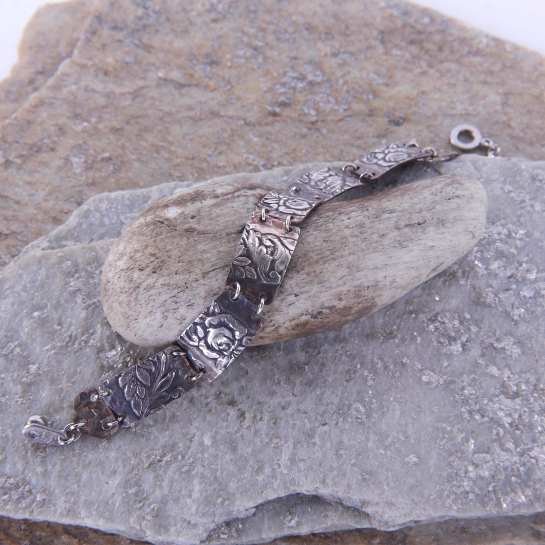 Silver and Copper Bracelet