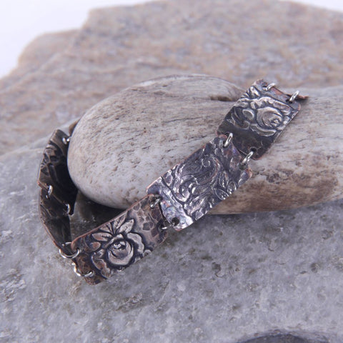 Silver and Copper Bracelet