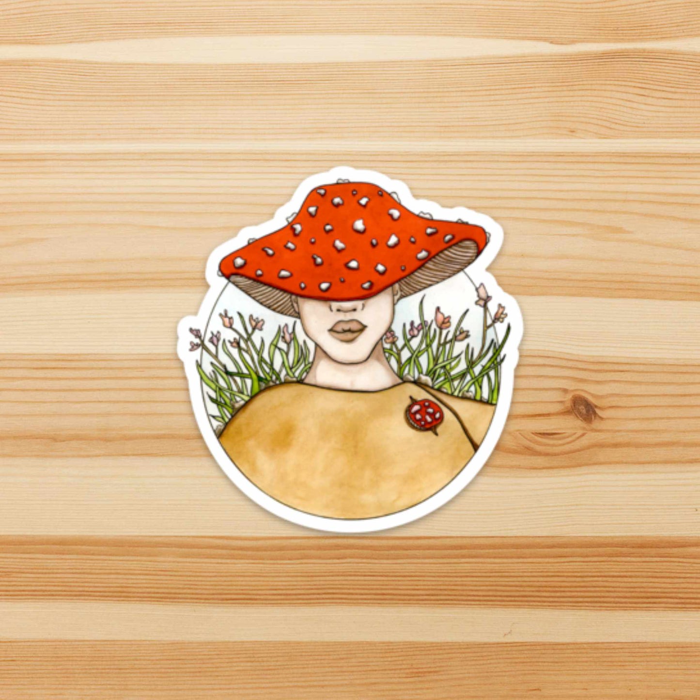 Mushroom Cap Sticker