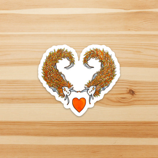 Nudibranch Love Sticker