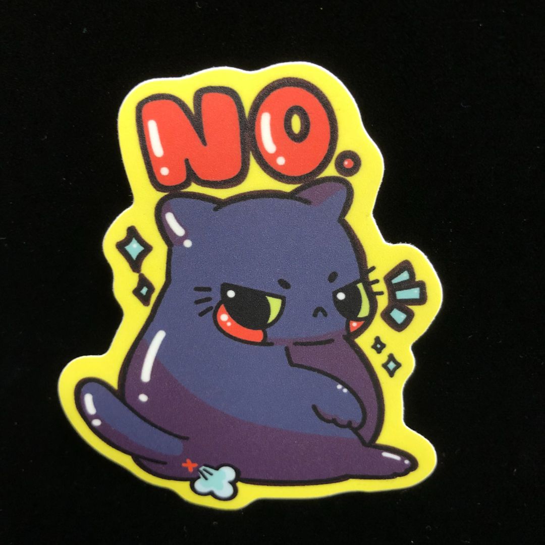 Grumpy No Cat Sticker