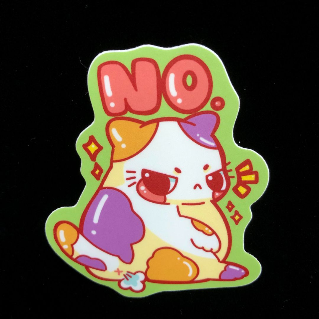 Grumpy No Cat Sticker