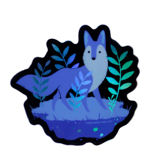 Lost Fox - Holographic Sticker