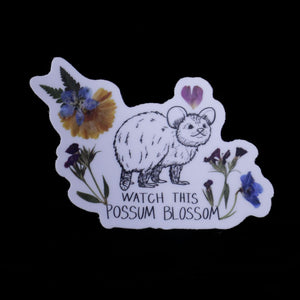 Possum Blossom Sticker