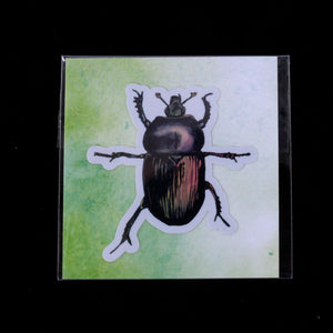 Scarab Beetle Holographic Sticker
