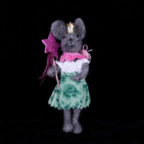 Princess Needle Felted Mouse