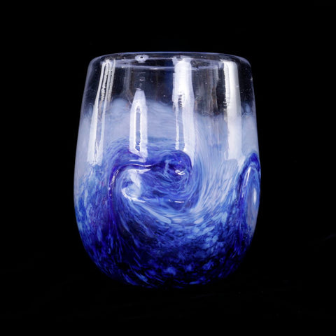 Water - Hand Blown Art Glass Tumbler