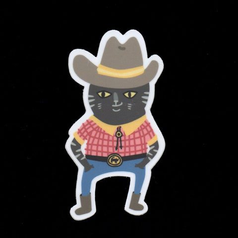 Cowboy Cat Sticker