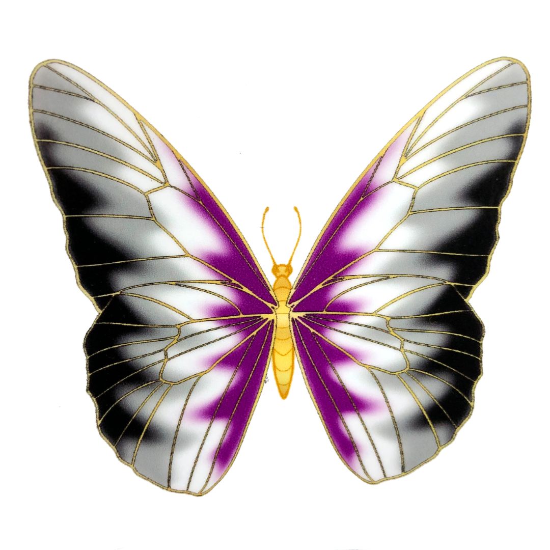 Asexual Butterfly sticker