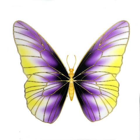 Non-Binary Butterfly sticker