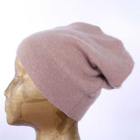 Recycled Cashmere Hat - Taupe