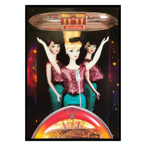Karaoke Jukebox - Original Collage Card