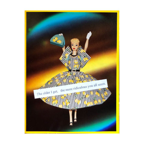 Sunshine Barbie - Collage Card
